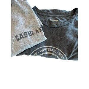 Sitka and Cabela's T Shirt Mens Short Sleeve Bundle 2 pcs  SZ 2XL Grey